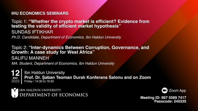 IHU Economics Seminars VIII